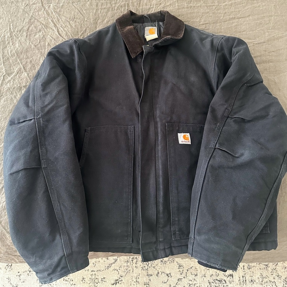 Carhartt Vintage Oversized Jacket with Brown Corderoy Collar